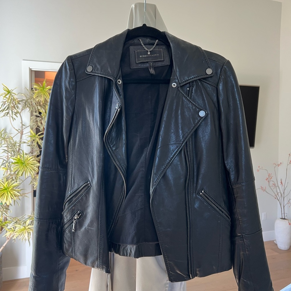 BCBGMaxAzria Black Leather Jacket